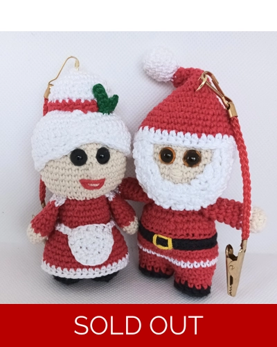 Handmade Mr & Mrs Claus